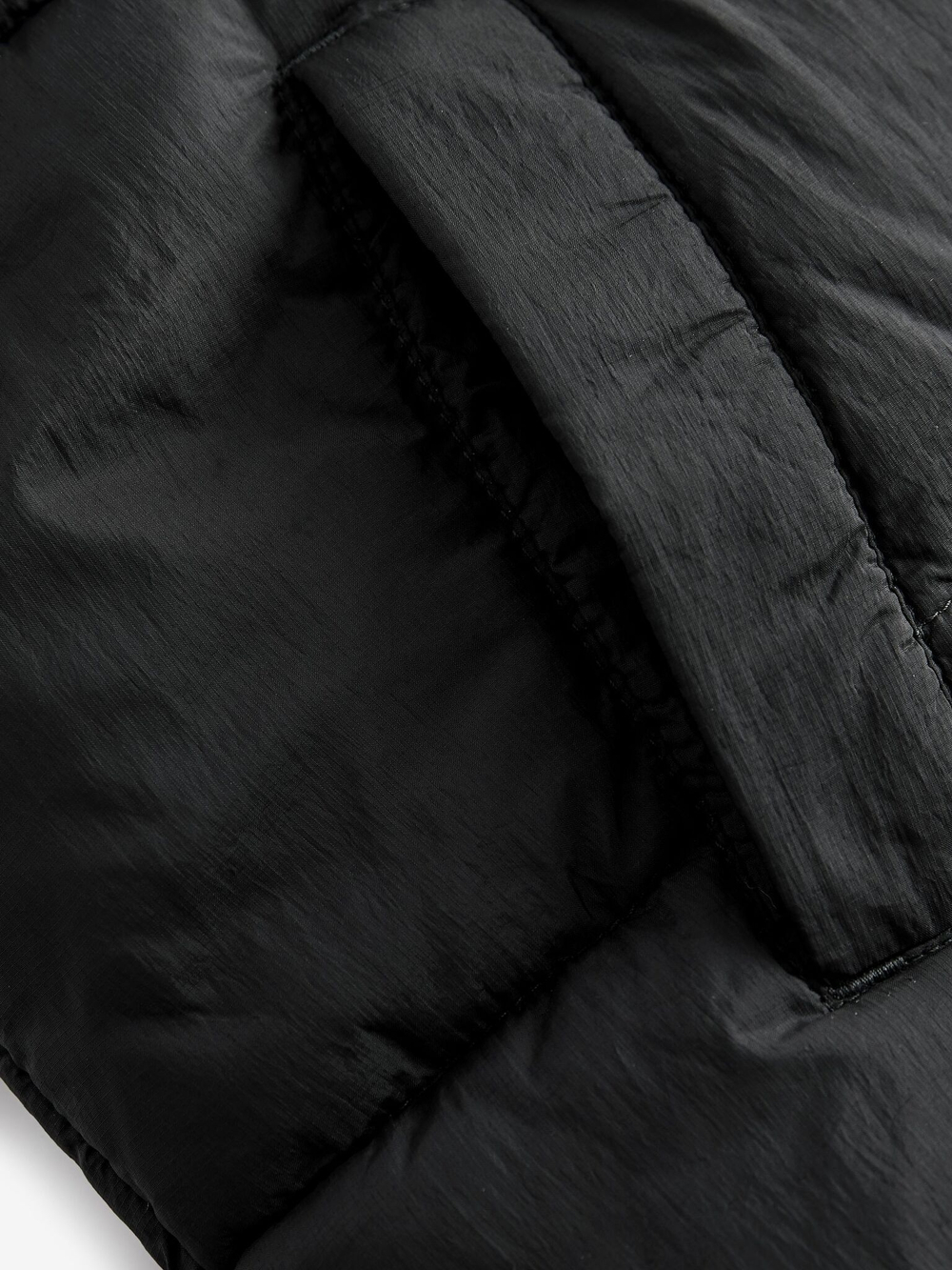 Жилет дутый для девочки Next E25-200, Черный