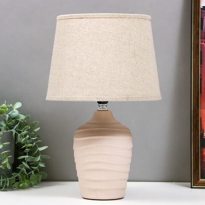 Настольная лампа Азиза E14 40Вт 20х20х33 см (белый)