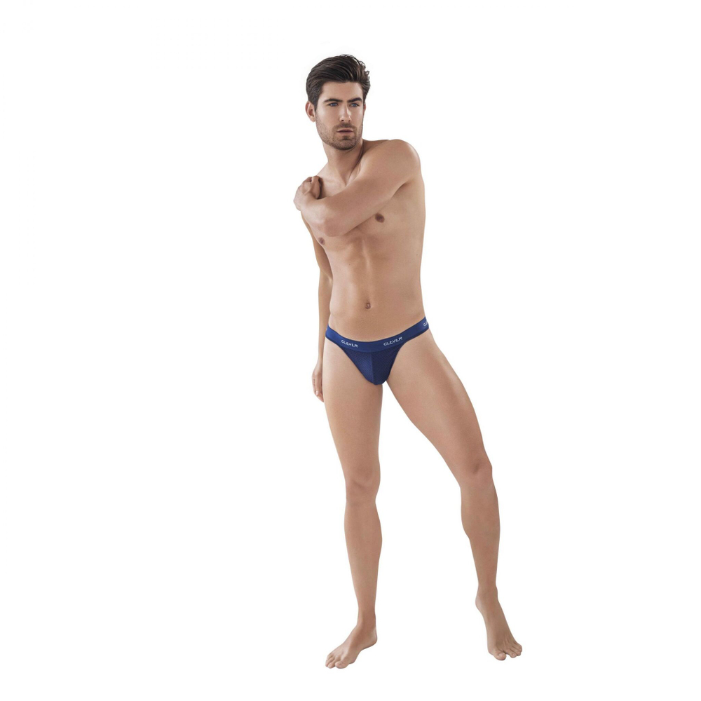 Темно-синие мужские трусы-тонги Latin Lust Thong (Размер: S) (Цвет: темно-синий)