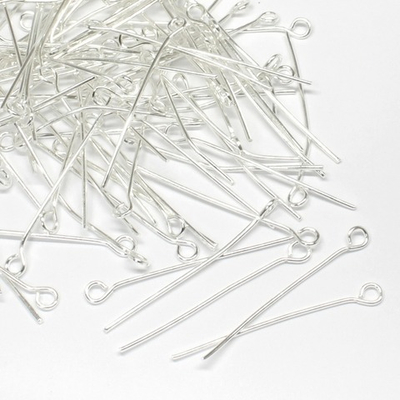 Штифт с петлей, L 28 мм, 20 гр, серебро