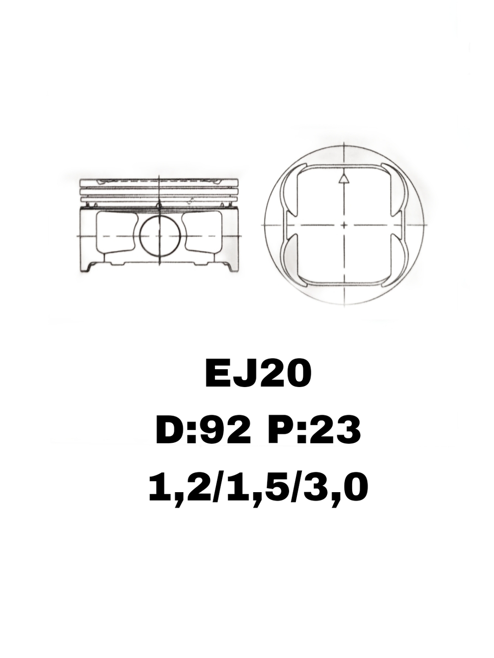 ПОРШНЯ EJ20