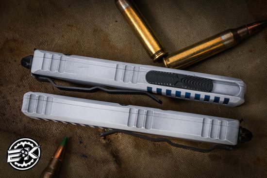 Microtech UTX-85 S/E - нож автомат., алюм. рук-ть "Clone Trooper", белый клинок