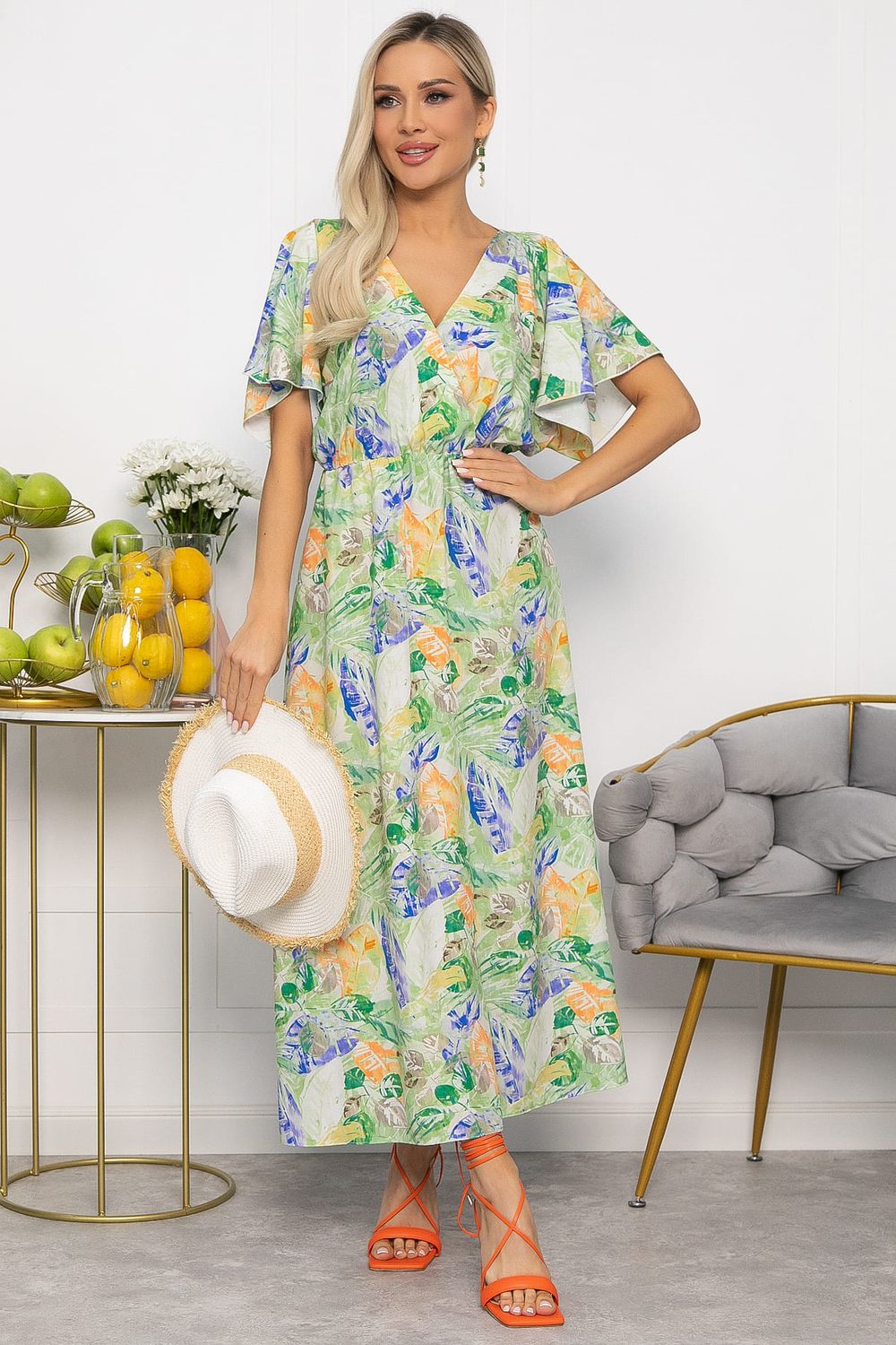 Платье Летнее настроение (зеленое) П15467-7М LT Collection