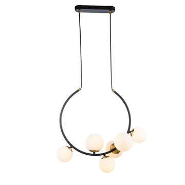 Подвесной светильник 6*G9 V000088 11002/6P Black черный/белый Nuvole Indigo