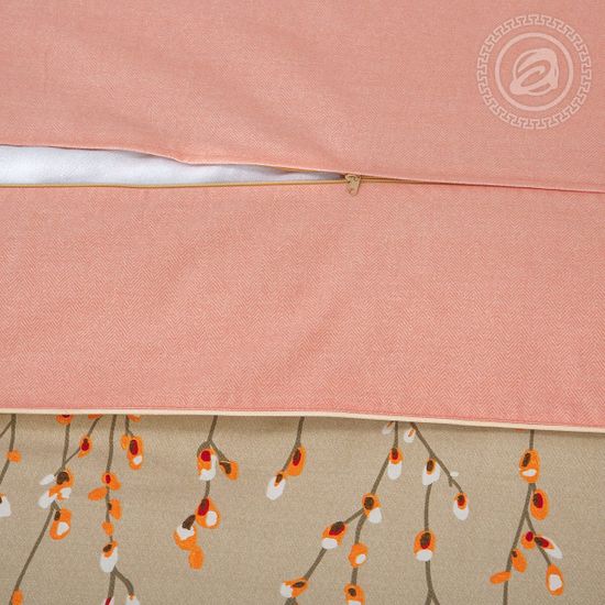 Евро комплект постельного белья Кейтлин велюр (фуле)