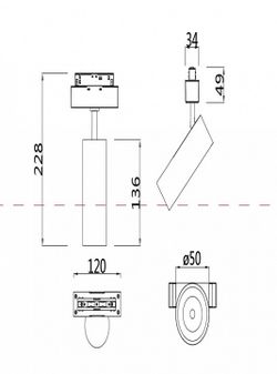 Светильник на штанге Maytoni Focus LED TR019-2-10W3K-W