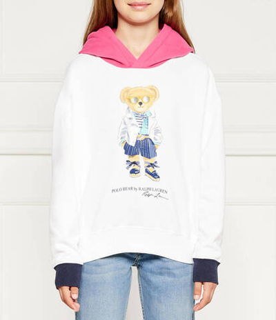 Худые BEAR HOODIE-KNIT POLO RALPH LAUREN - белый(926018)