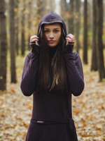 Платье с длинным рукавом (шоколад)