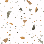 Керамогранит, Arcadia Ceramica, TERAZZO BLANCO, 600x600 мм, матовая с глянцевым эффектом