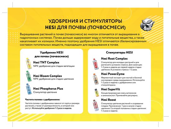 Удобрения органоминеральное для стадии цветения Hesi Phosphorus Plus 0.5 л