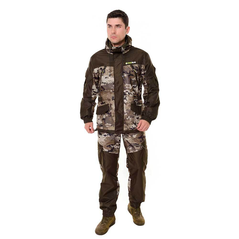 Демисезонный мужской костюм Onerus Горный -5 (Алова, флис) Бежевый