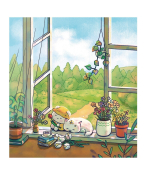 The cozy village of Akonchi. Coloring Book