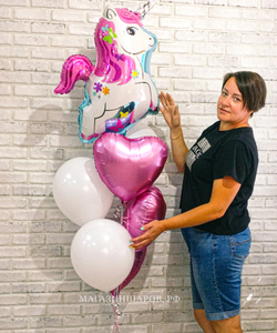 Набор шаров с малышом Единорогом