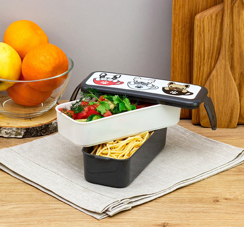 Контейнер для обеда (0,5+0,5л)