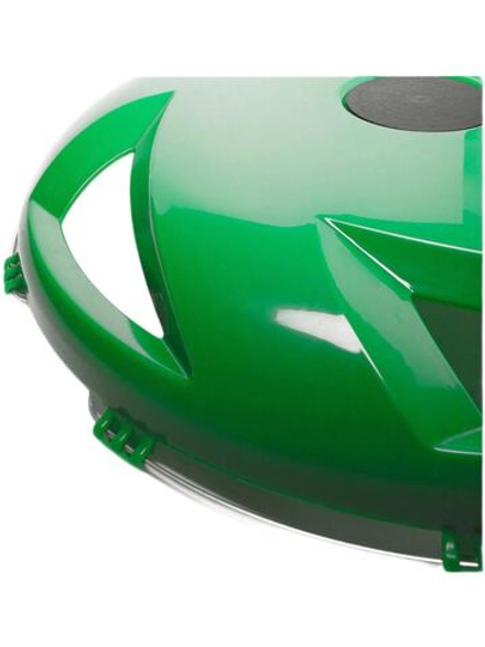 Колпак колеса R-22,5 заднего (пластик) (зеленый) "Вентилятор"