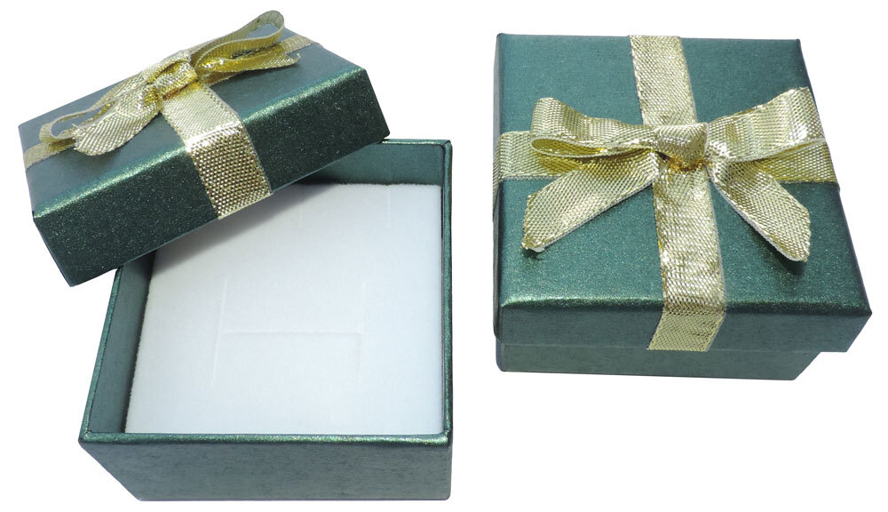 Ювелирная коробочка с бантиком «Конфетти» для небольшого гарнитура