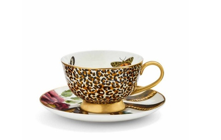 Spode Чайная чашка Creatures of Curiosity 200 мл с блюдцем Леопард