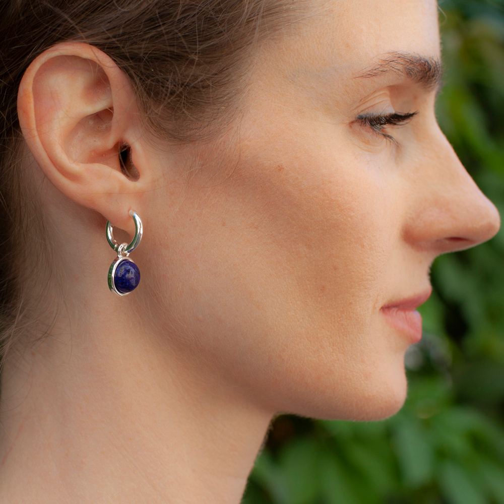 Серьги Fiore Luna NATURAL LAPIS LE1111 BL/S
