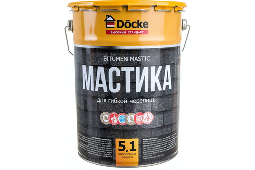 Мастика для гибкой черепицы 5,1 кг (5 л)