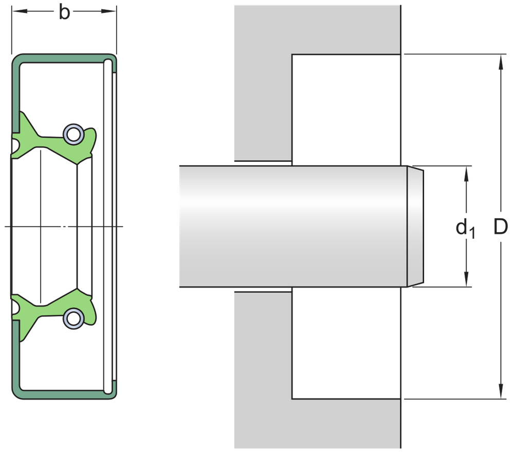 Армированная манжета CR HMS5 RG