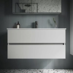Тумба с раковиной Sancos Urban UR100W белый глянец