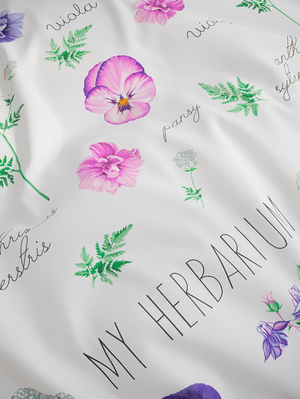 Наволочка комплект 2шт перкаль Сказка "HERBARIUM" 50x70 см на молнии