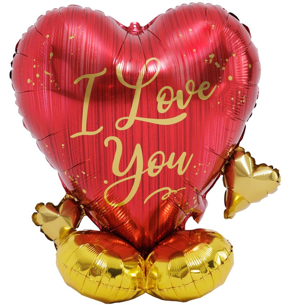 Шар Фольгированный Сердце I LOVE YOU (Красный)