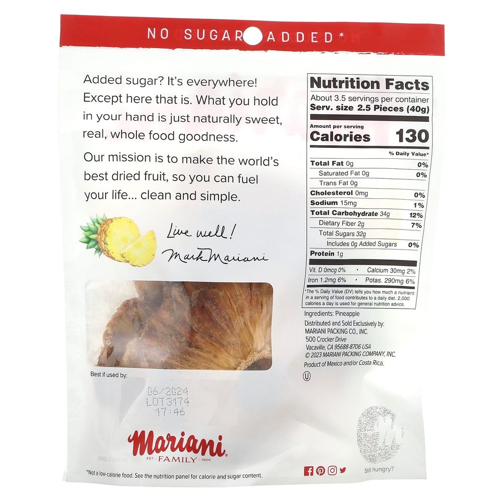 Mariani, Family, ананас, 142 г (5 унций)