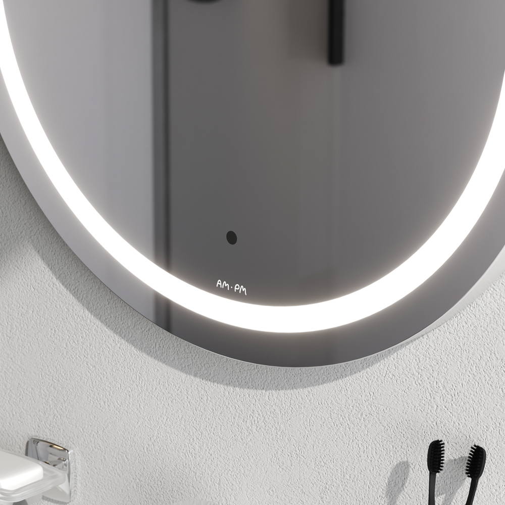 Универсальное зеркало с контурной LED-подсветкой, ИК- сенсором, круглое, 60 см AM.PM X-Joy M85AMOX0601WG