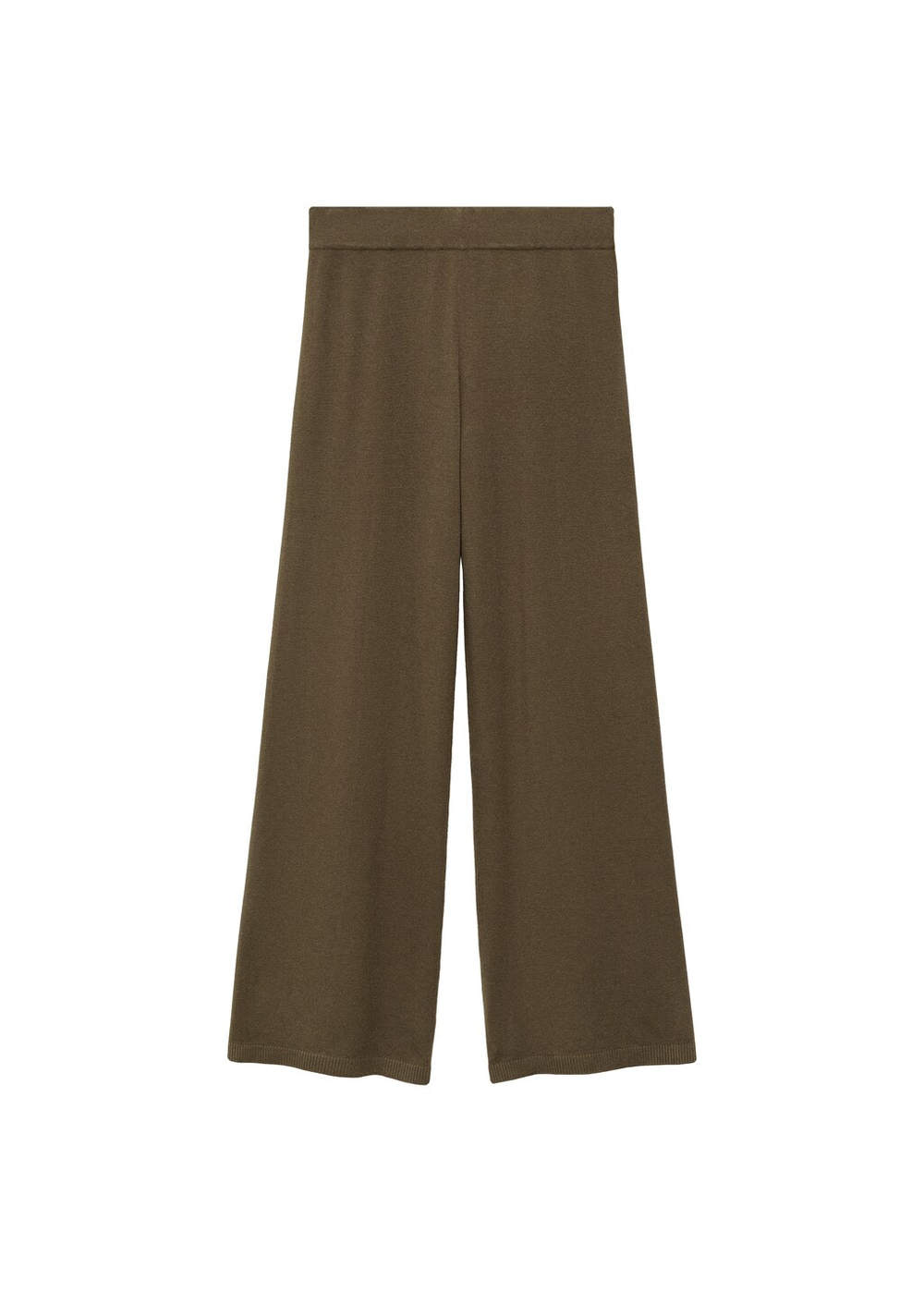 Брюки из тонкого трикотажа с широкими штанинами