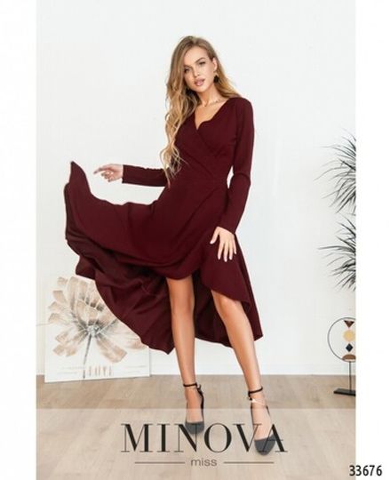 Платье 3121-бордо Minova Фото 2
