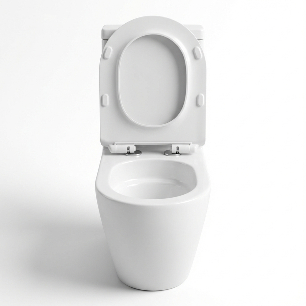 Унитаз-моноблок безободковый WAVE ZEN Tornado3.0, гор,ниж,2-кн.арм,сид.дюро,м/л,быстр,БЕЛЫЙ глянец