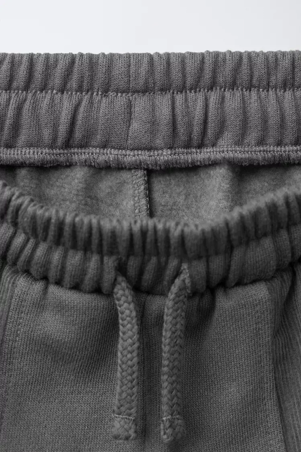 ZARA БРЮКИ ИЗ ВЕЛЬВЕТА И ФУТЕРА, СЕРО-СИНИЙ