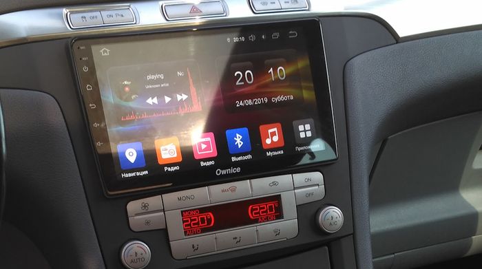 Магнитола для Ford Galaxy / S-Max 2006-2015 (климат) - Kuberg QLed+2K, Android 14, TS105, Быстрейшая, CarPlay, SIM-слот