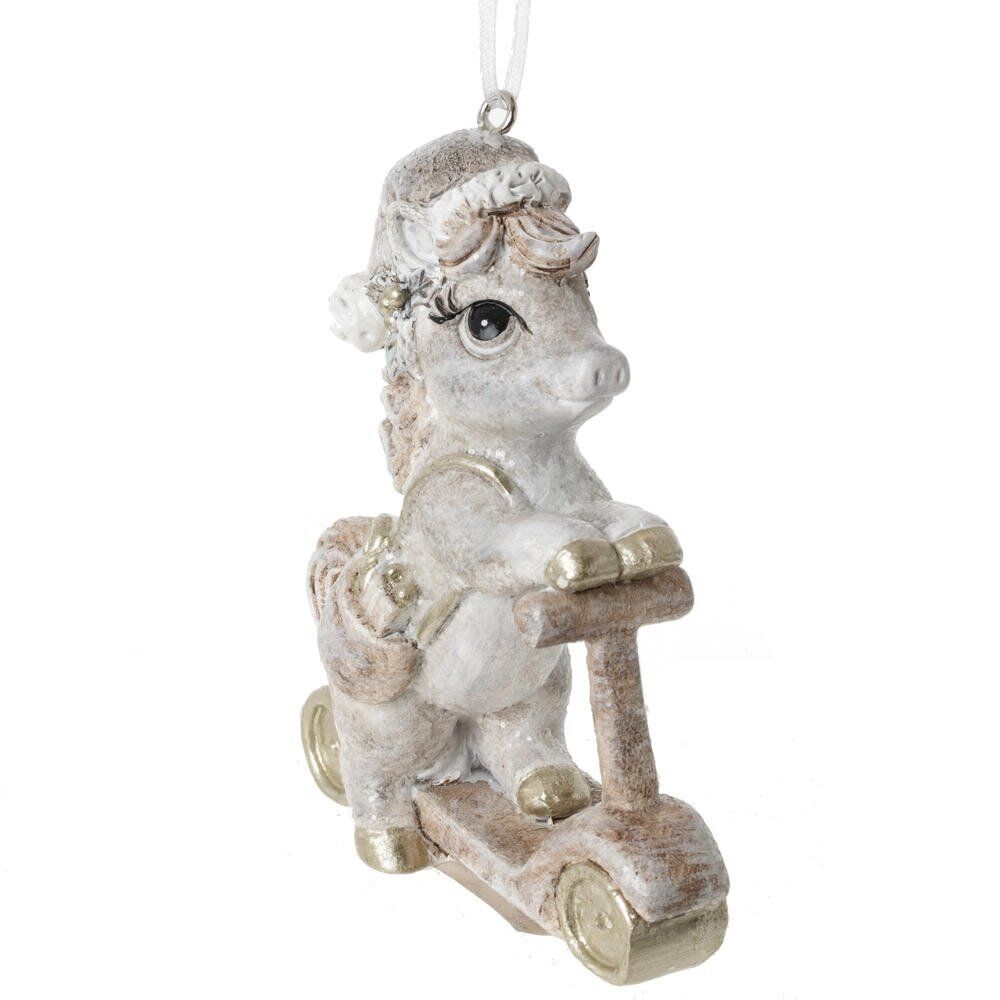 GAEM Фигурка декоративная подвесная "Лошадка на самокате", L7,5 W3 H9 см