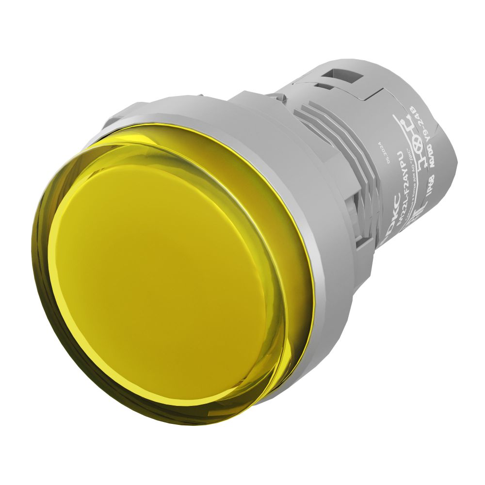 Сигнальный индикатор со встроенным диодом 24В, желтый, зажим Push-In