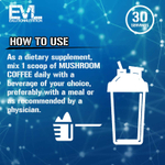 EVLution Nutrition, Mushroom Coffee, холодный кофе, 120 г (4,2 унции)