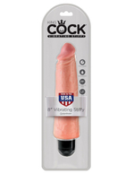 Телесный вибратор-реалистик 8 Vibrating Stiffy - 24,8 см. (Цвет: телесный)