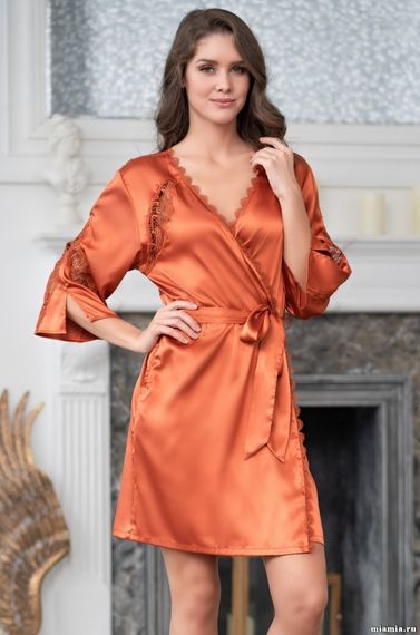 Халат женский MIA-Amore MIRABELLA  фэшн MIRABELLA FASHION 2213 терракотовый