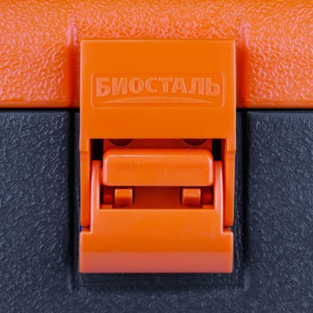 Изотермический контейнер (термобокс) Biostal (60 л.), серый/оранжевый