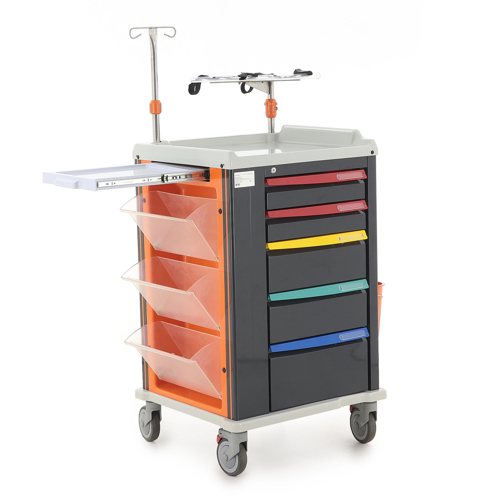 Медицинская тележка РЕТ02 TM-006AH-00 для экстренной медицинской помощи