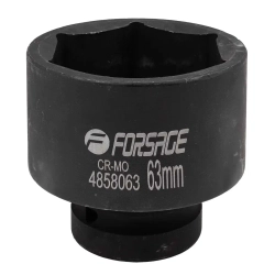 Головка ударная 1'', 63мм (6гр.) Forsage F-4858063