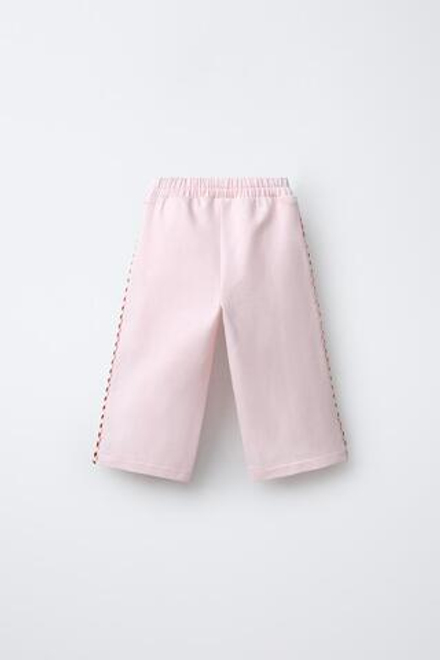 ZARA БРЮКИ С ЗАЩИПАМИ И СЕРДЕЧКАМИ, РОЗОВЫЙ