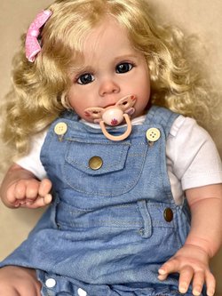 Кукла Реборн мягконабивная 60см в пакете (FA-007)