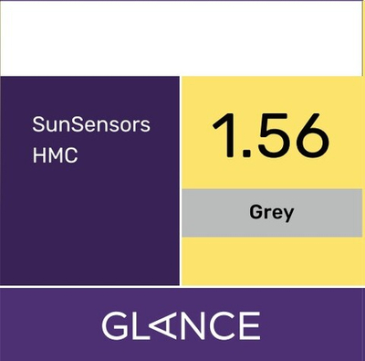 Линза для очков Glance 1.56 SunSensors Grаy HMC (астигматические)