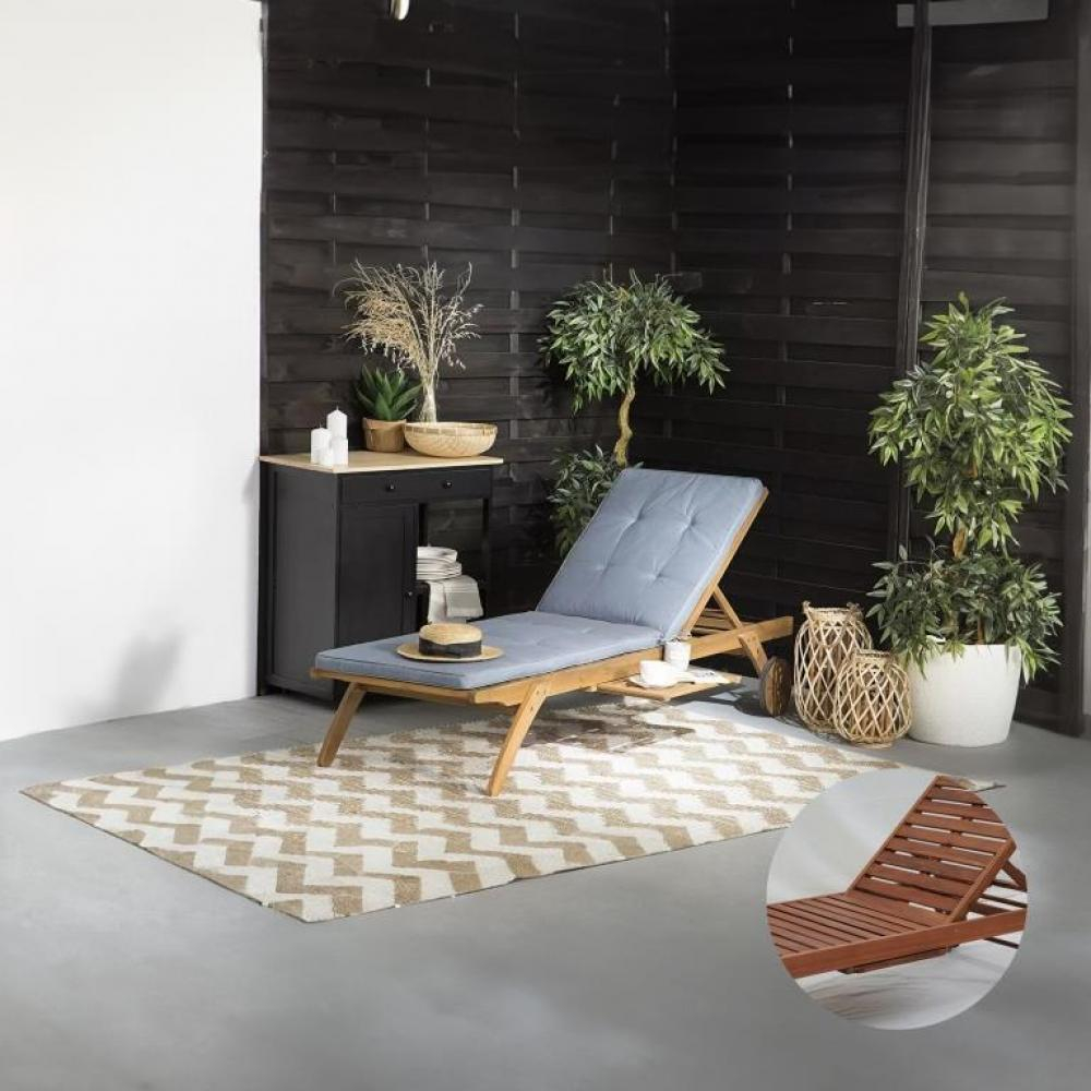 Шезлонг-лежак Afina A37C Grey-Blue