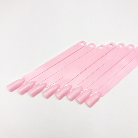 Типсы розовые на кольце 50шт.