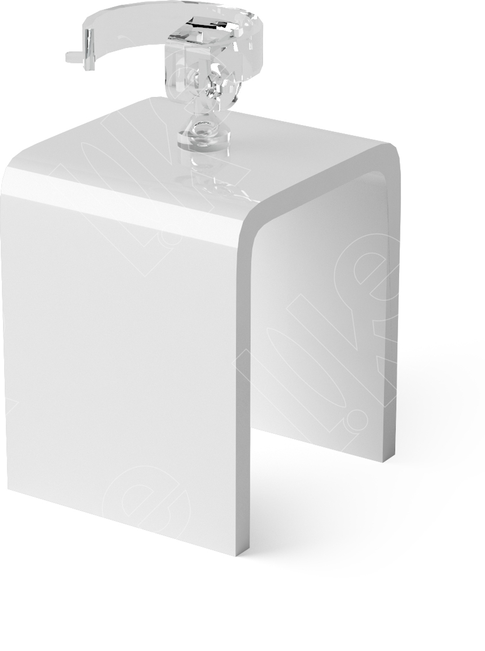 Подставка акриловая для кольца/кольцедержатель/ПЭТ карман для бирки/Н-60 мм.