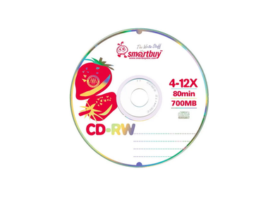 Оптический диск CD-RW 700MB Smartbuy SP-100 (10шт)