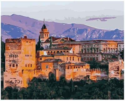 Картина по номерам 40*50см "Дворец Альгамбра" (Lori)